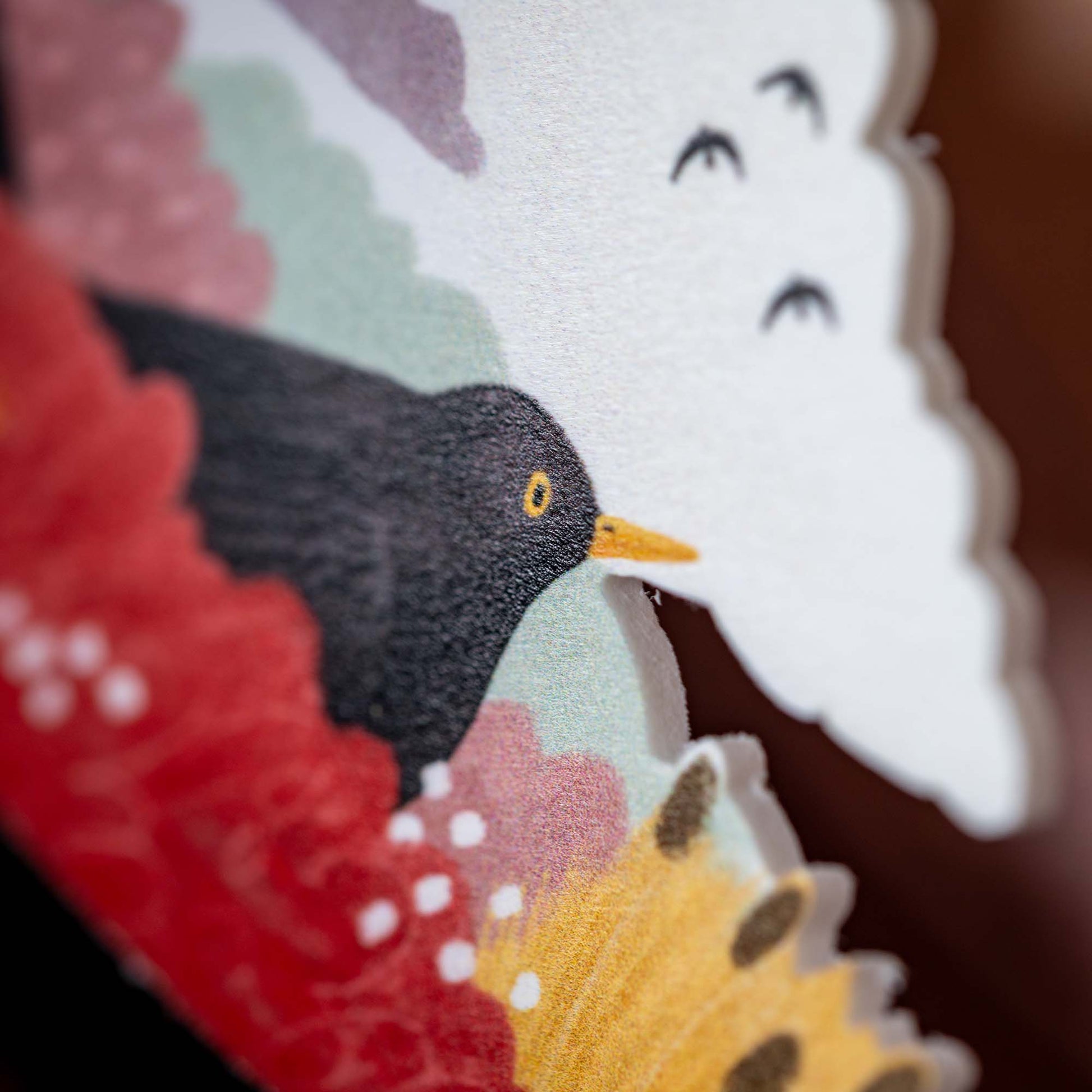 Forecast in Flight Weather Clock by Becca Hall ||| Midnight Black