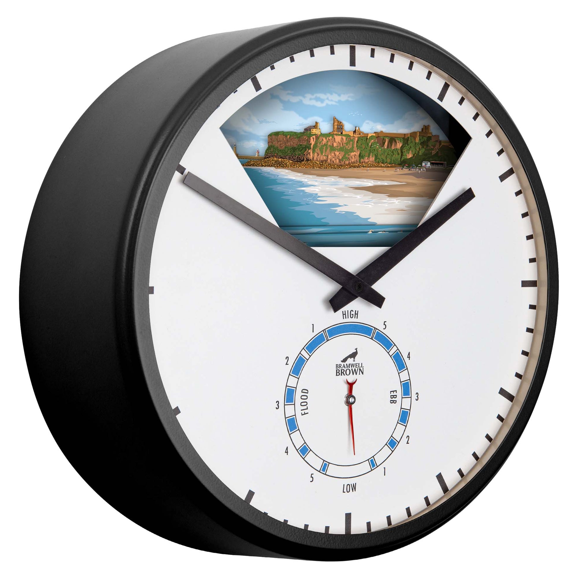 Tynemouth - Limited Edition Tide Clock - Bramwell Brown Art Clocks