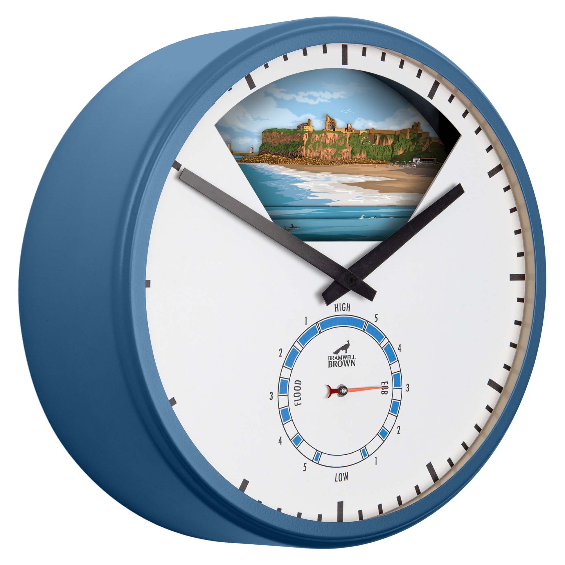 Tynemouth - Limited Edition Tide Clock - Bramwell Brown Art Clocks