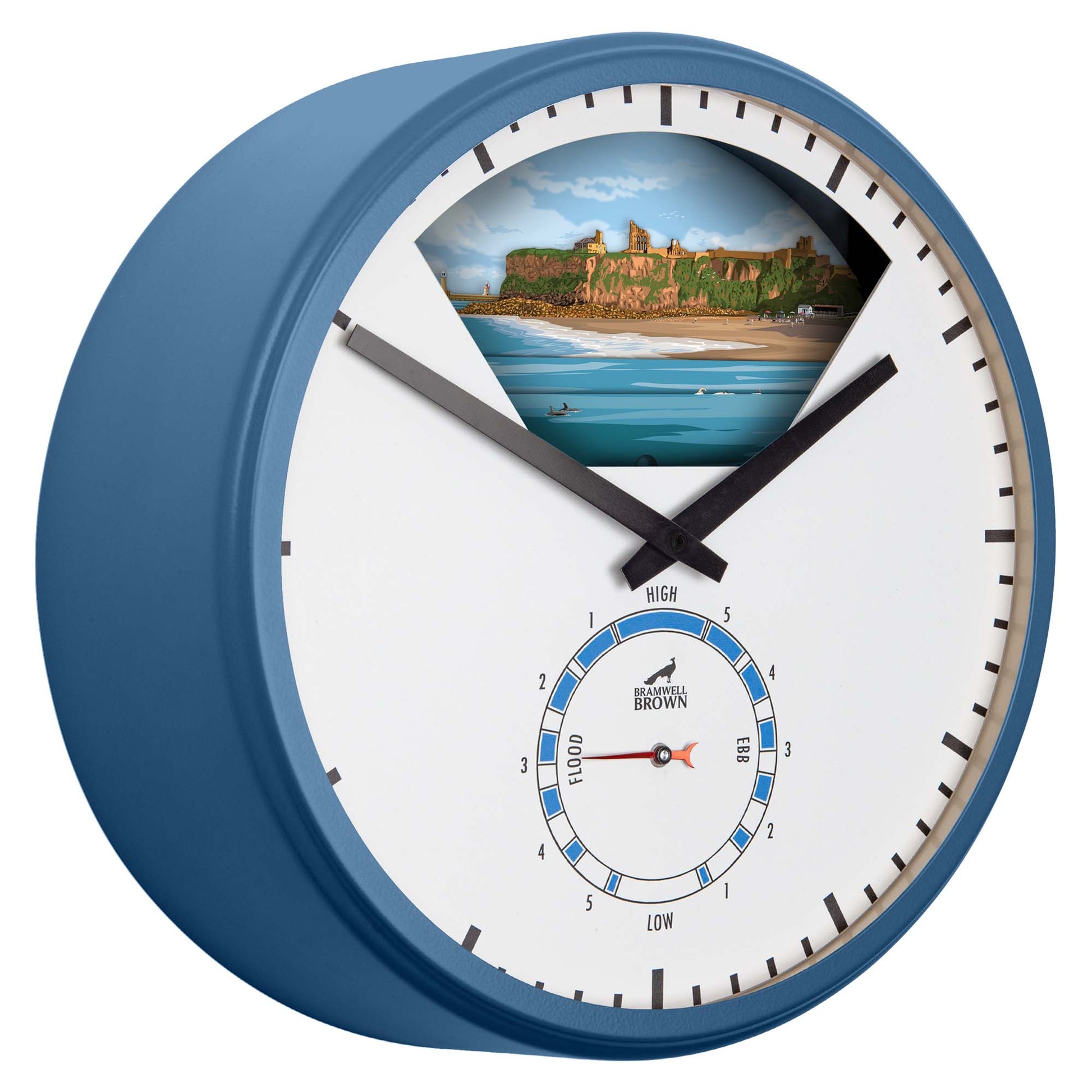 Tynemouth - Limited Edition Tide Clock - Bramwell Brown Art Clocks
