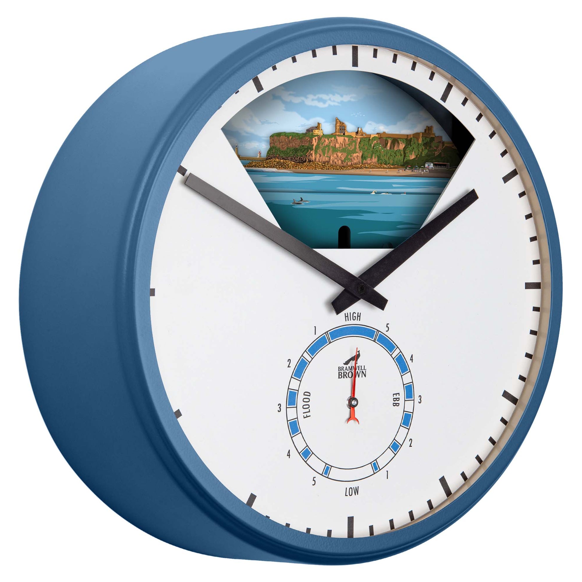 Tynemouth - Limited Edition Tide Clock - Bramwell Brown Art Clocks