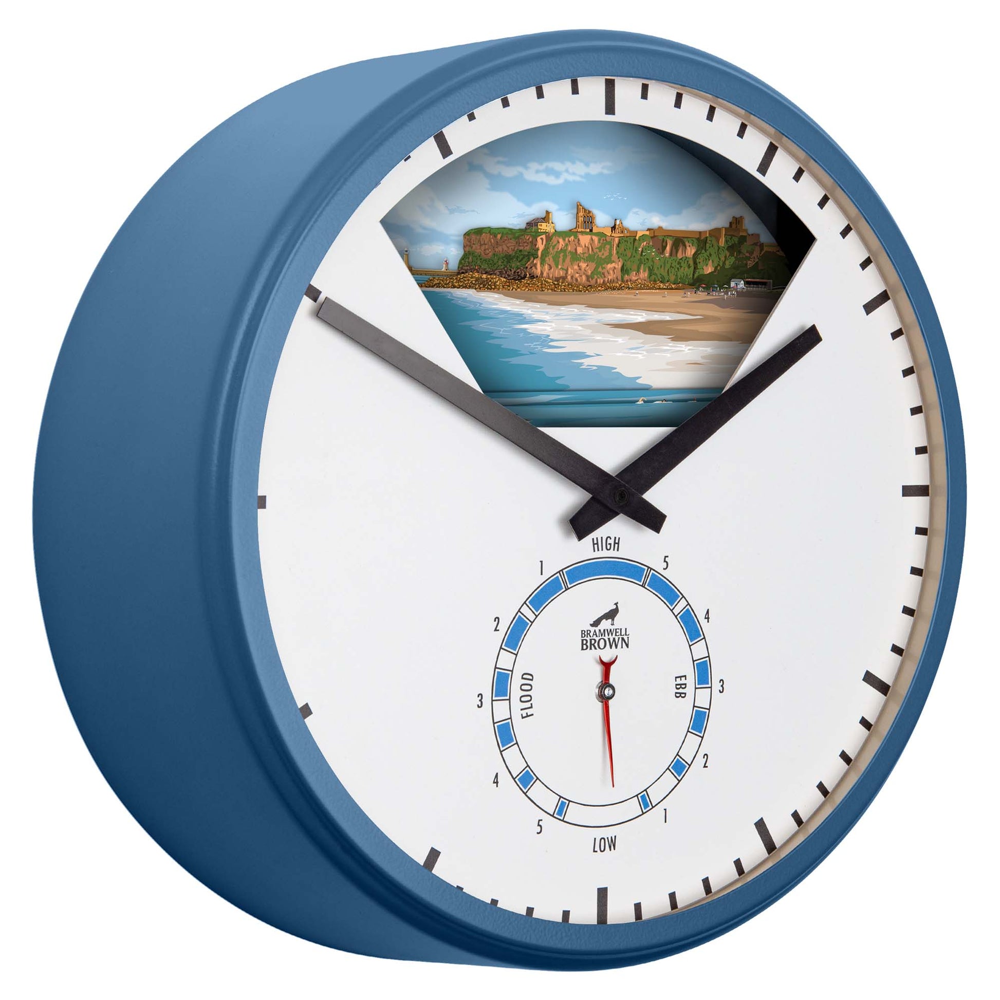 Tynemouth - Limited Edition Tide Clock - Bramwell Brown Art Clocks