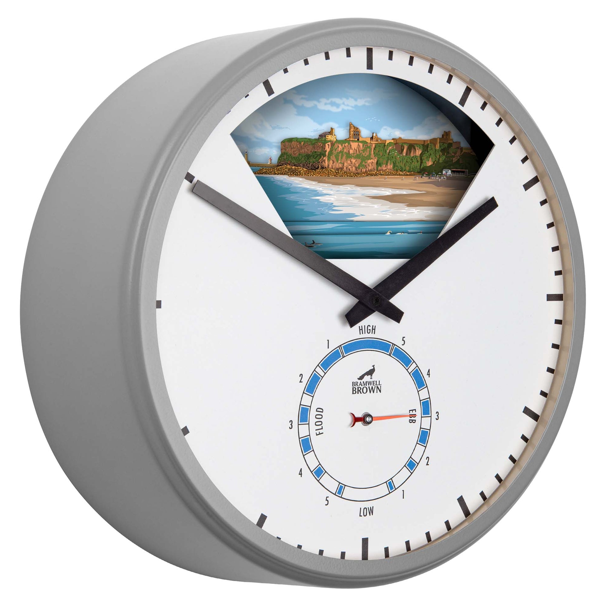 Tynemouth - Limited Edition Tide Clock - Bramwell Brown Art Clocks