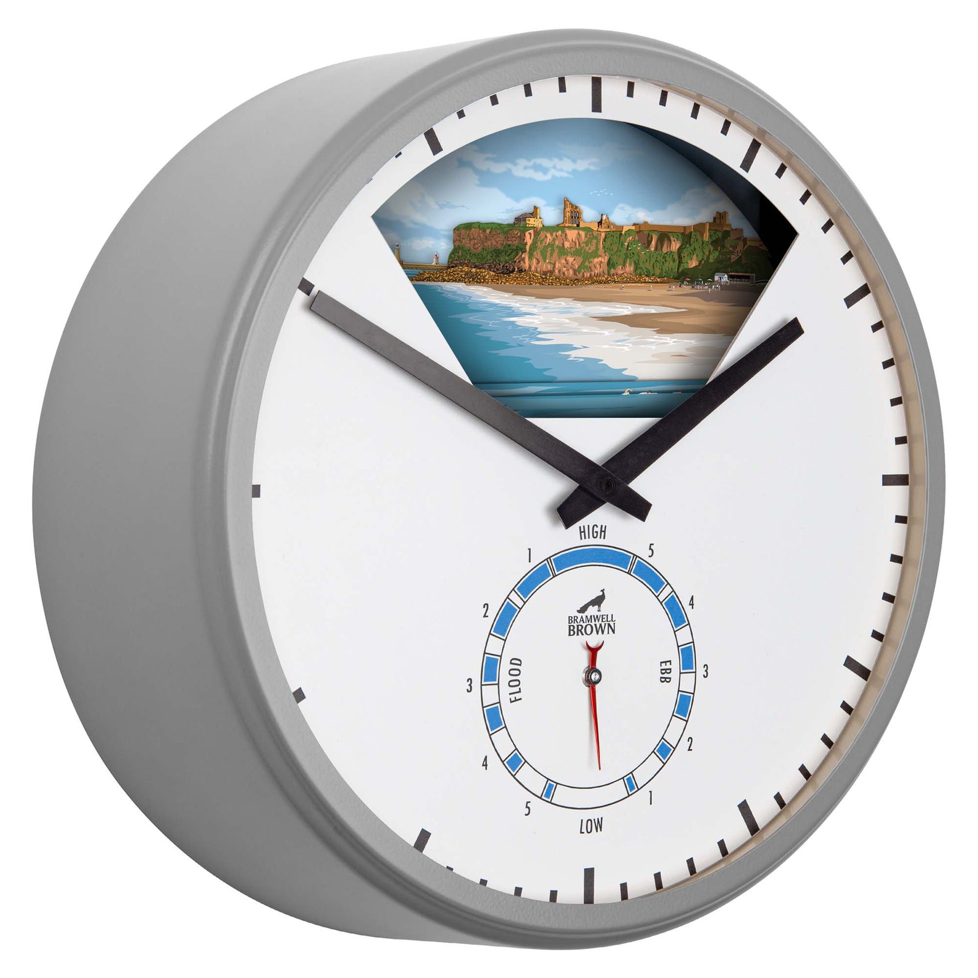 Tynemouth - Limited Edition Tide Clock - Bramwell Brown Art Clocks
