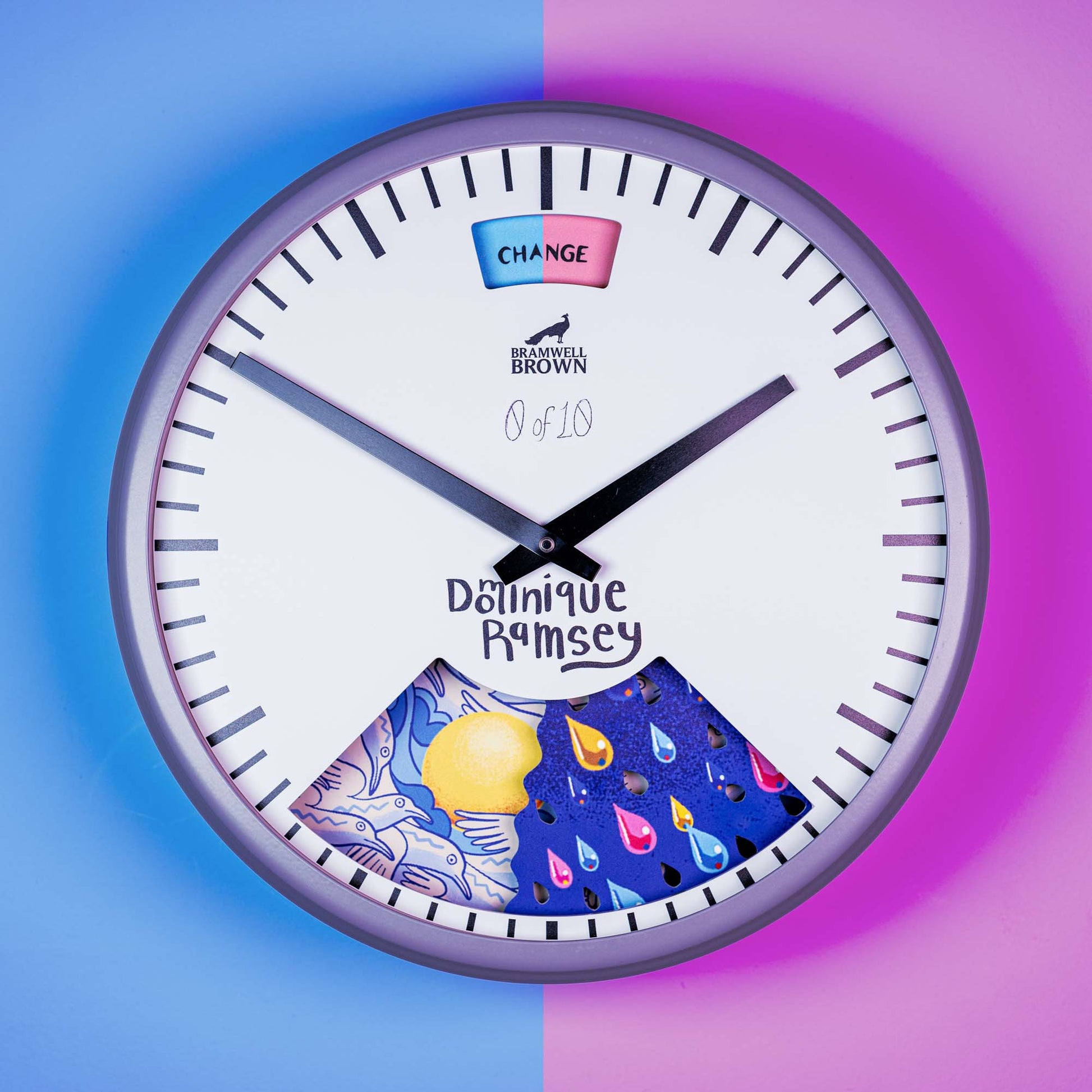 Fantasy Weather Clock by Dominique Ramsey - Bramwell Brown Art Clocks