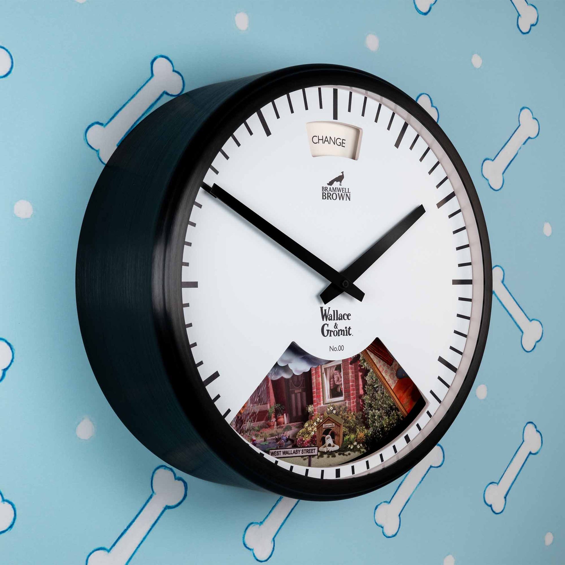 Wallace & Gromit Weather Art Clock - Bramwell Brown Art Clocks