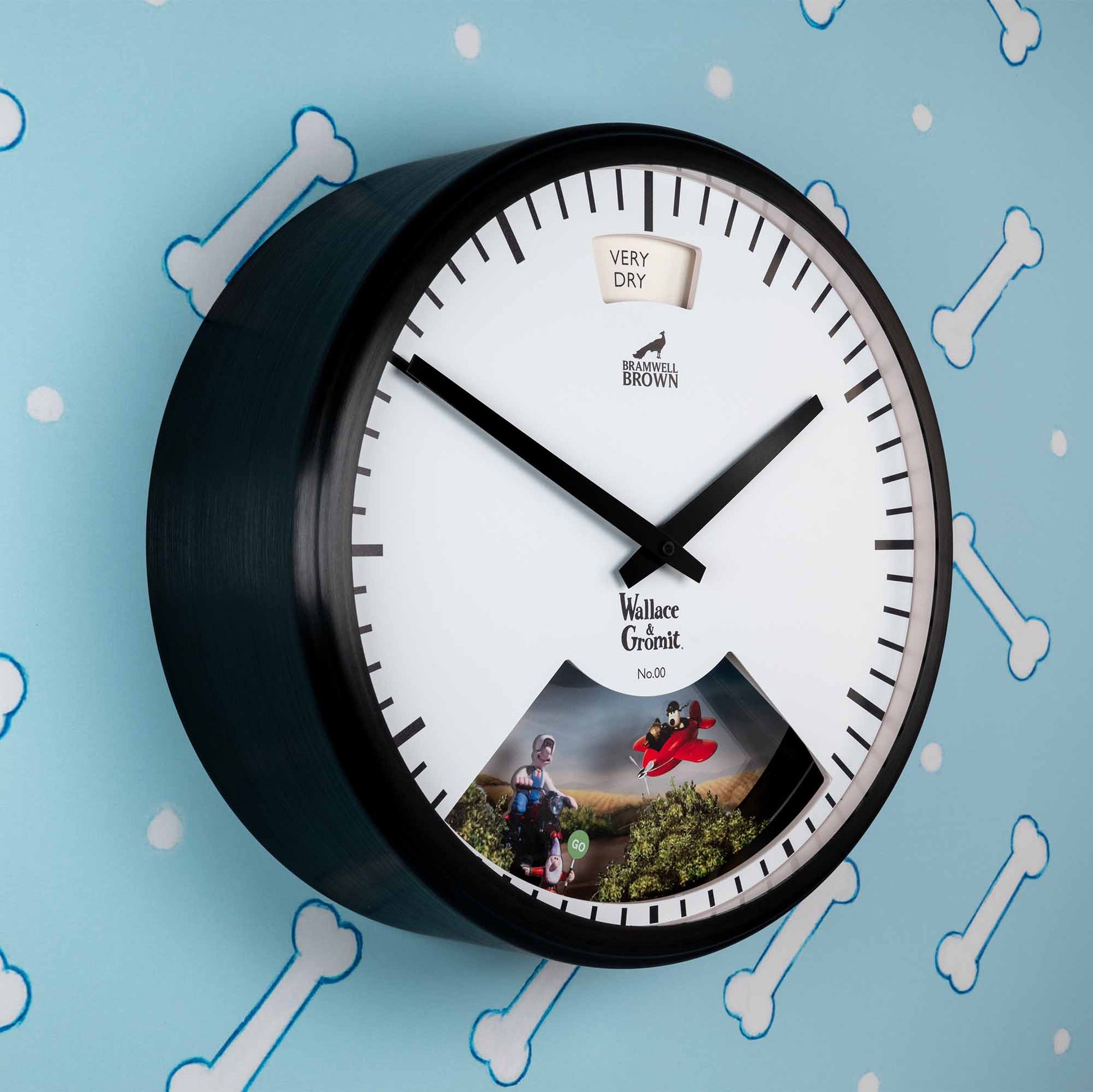 Wallace & Gromit Weather Art Clock - Bramwell Brown Art Clocks