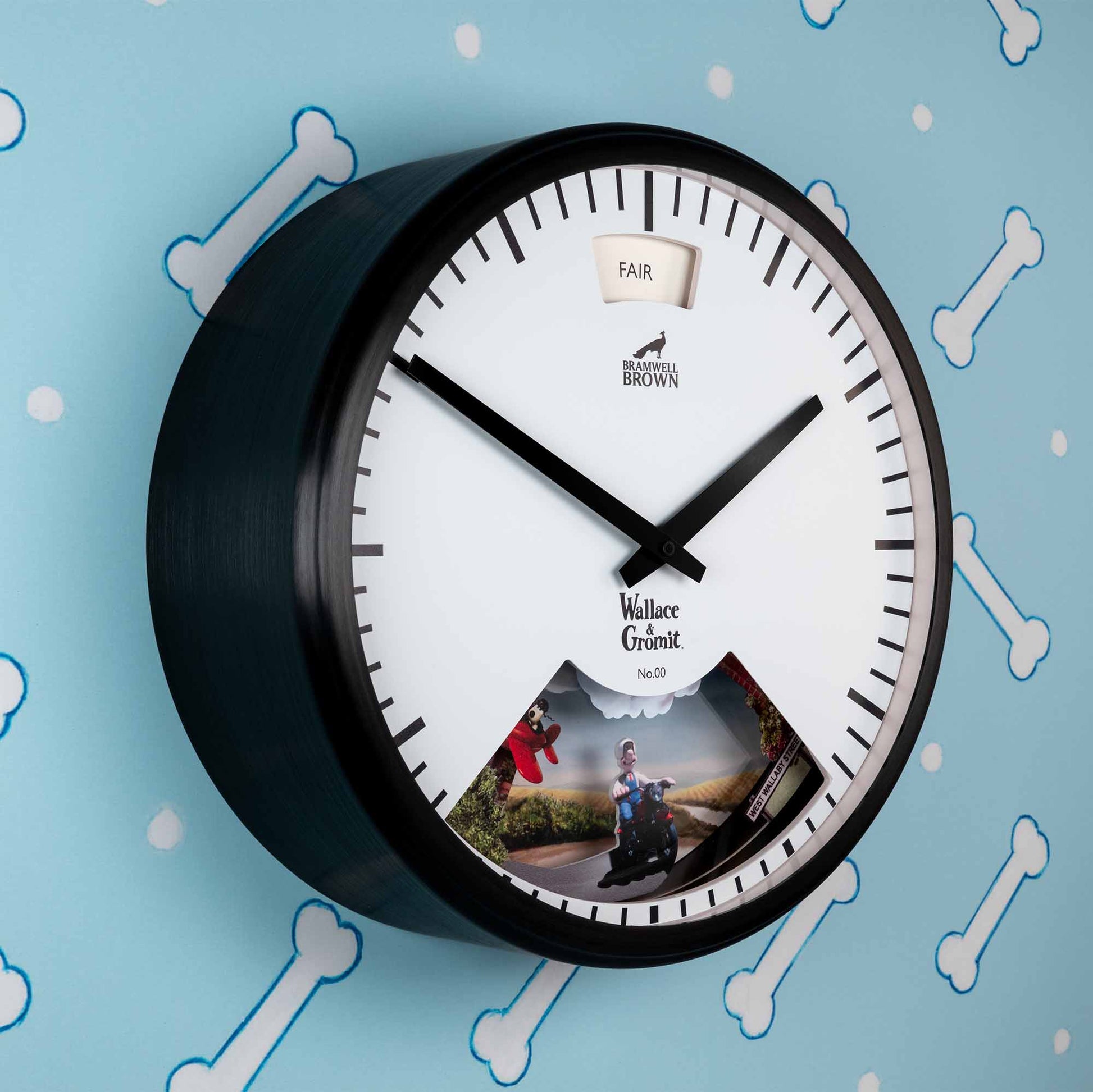 Wallace & Gromit Weather Art Clock - Bramwell Brown Art Clocks