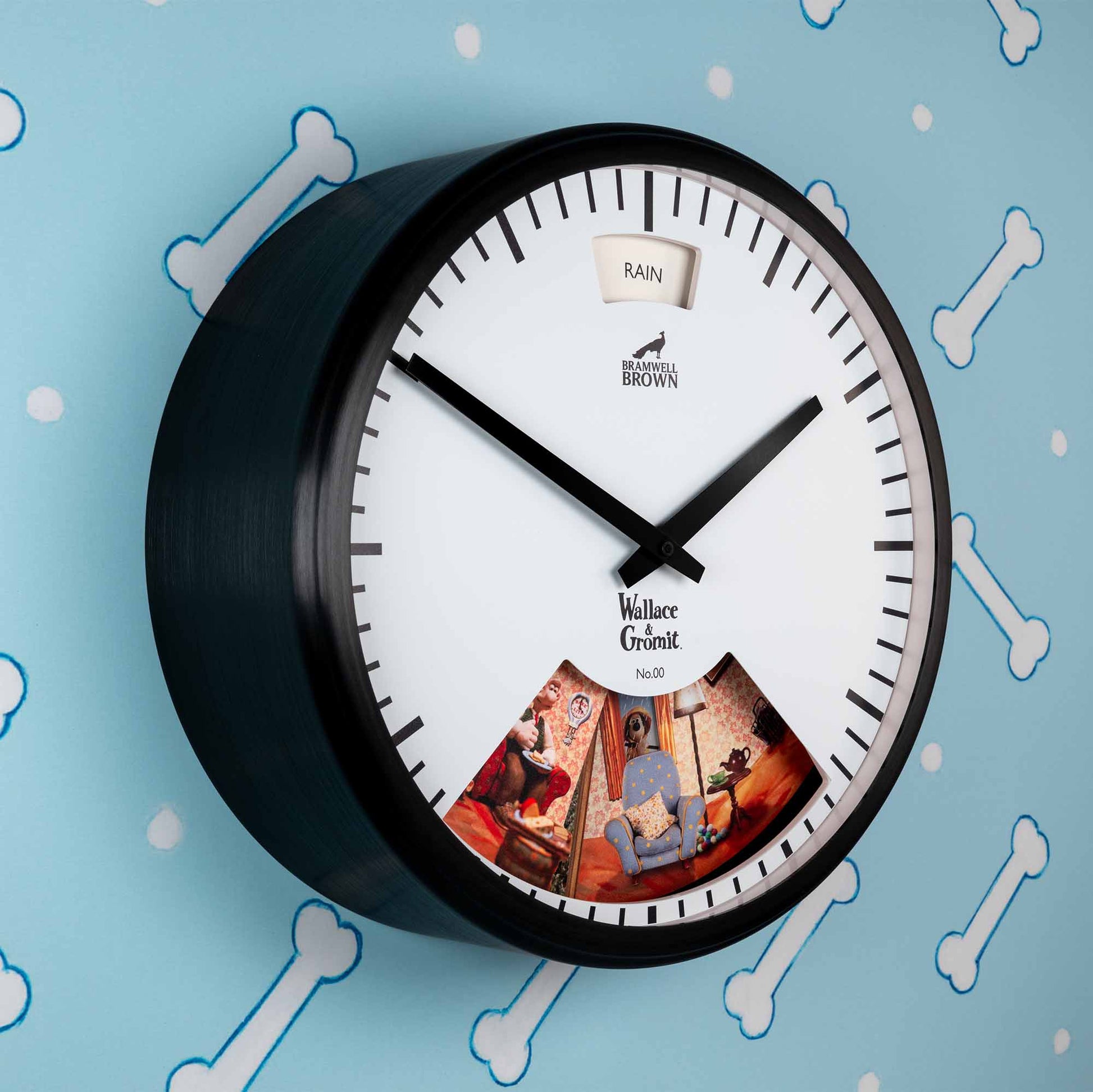 Wallace & Gromit Weather Art Clock - Bramwell Brown Art Clocks