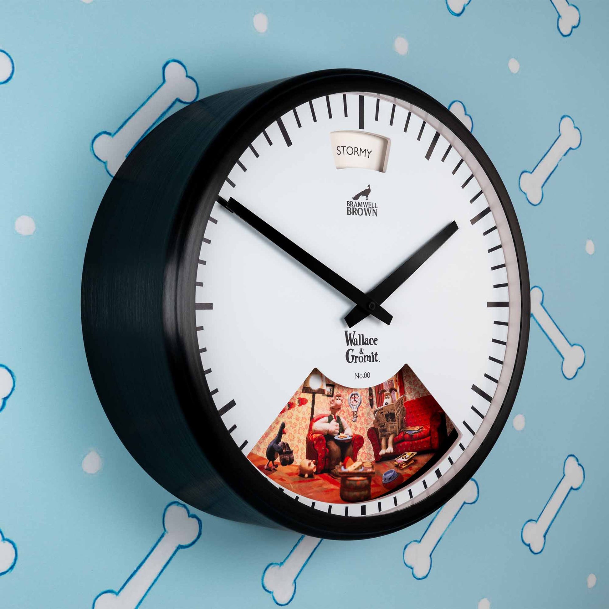 Wallace & Gromit Weather Art Clock - Bramwell Brown Art Clocks