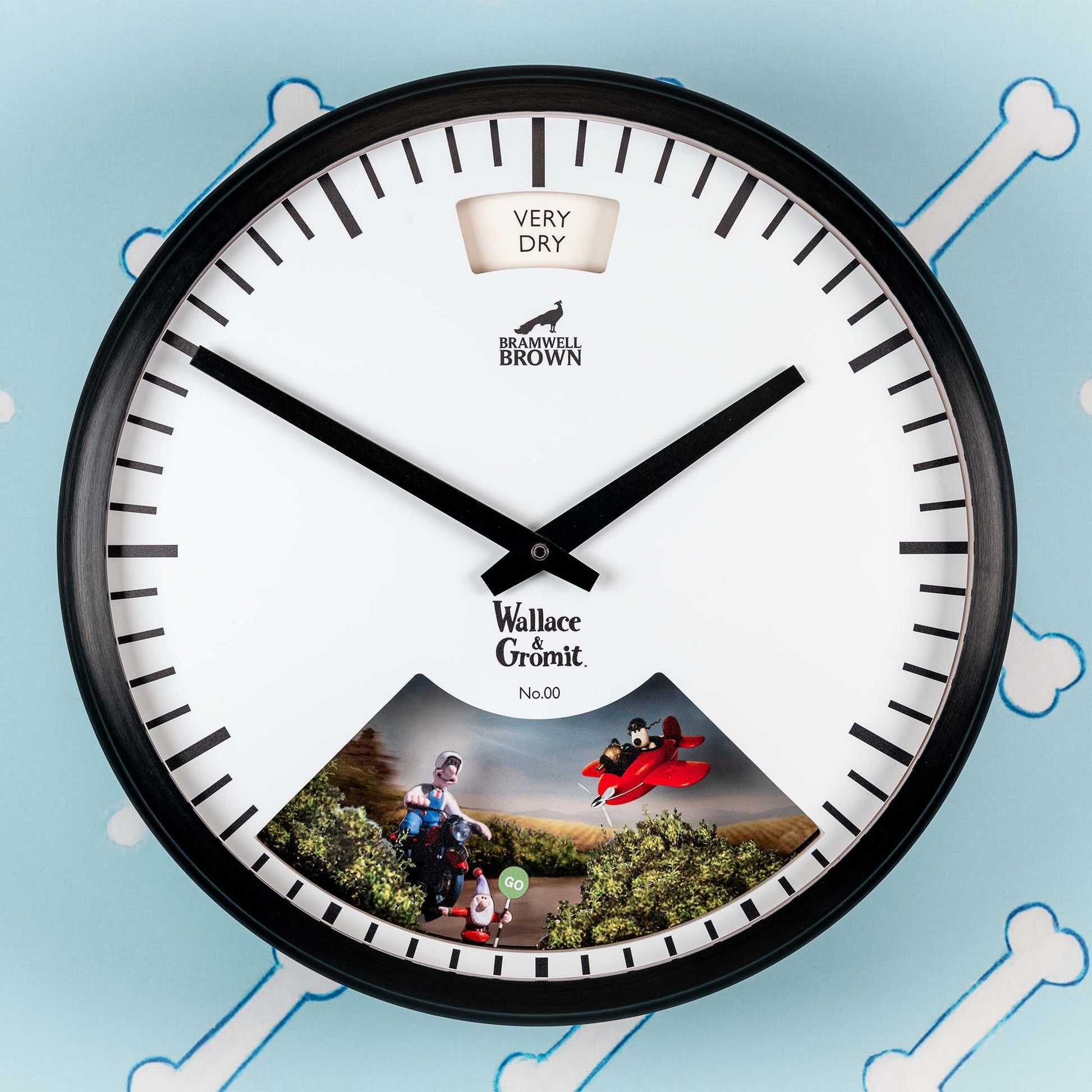 Wallace & Gromit Weather Art Clock - Bramwell Brown Art Clocks