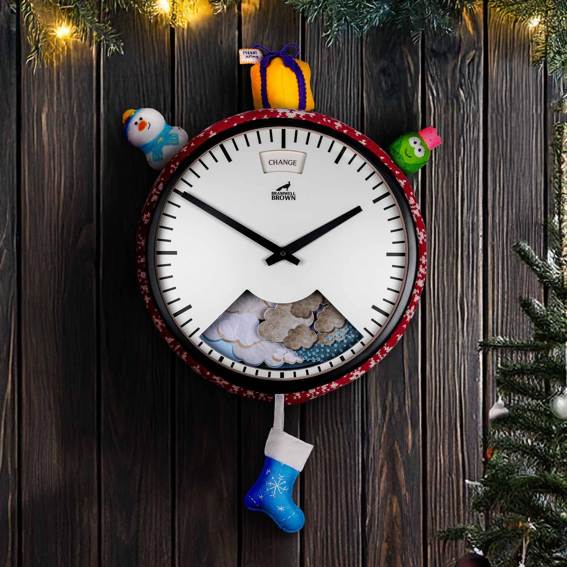 Christmas Jumper for your Clock - Bramwell Brown Art Clocks