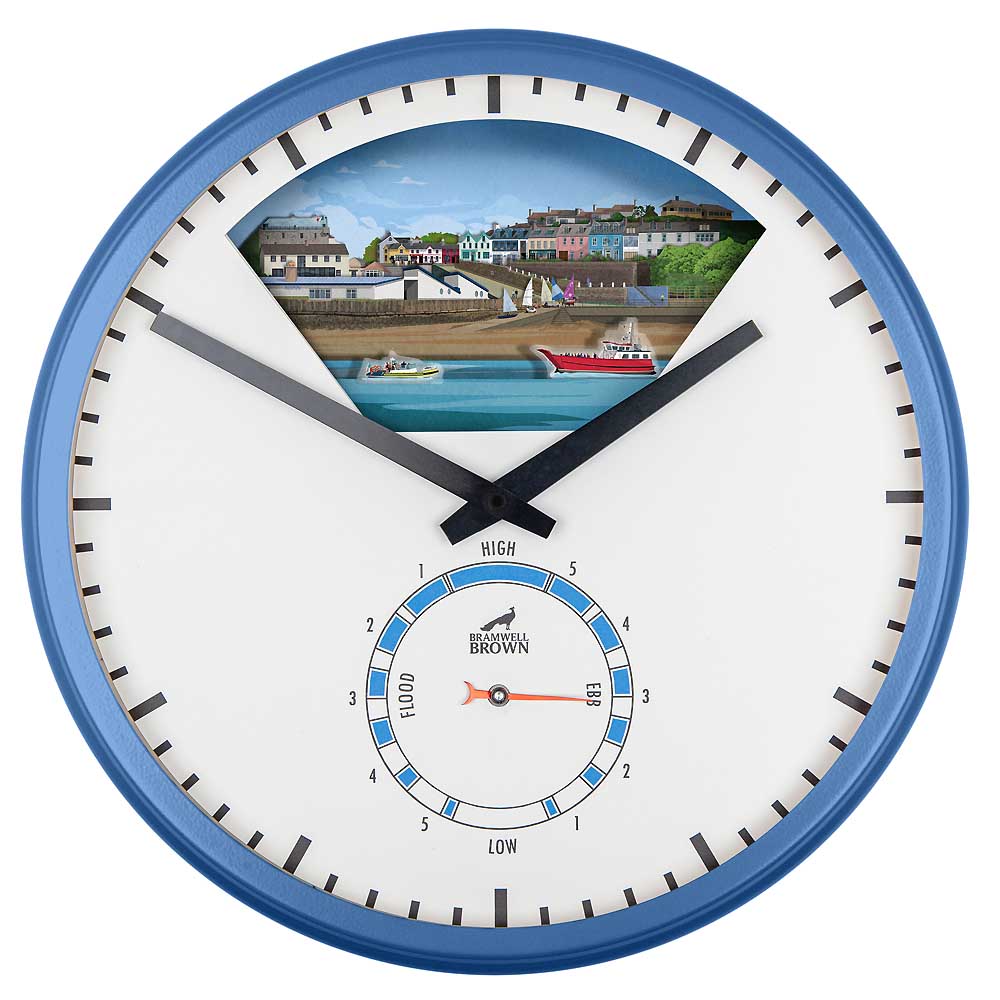 Baltimore, West Cork - Limited Edition Tide Clock - Bramwell Brown Art Clocks