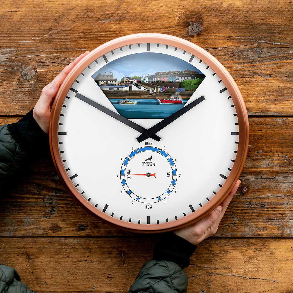 Baltimore, West Cork - Limited Edition Tide Clock - Bramwell Brown Art Clocks