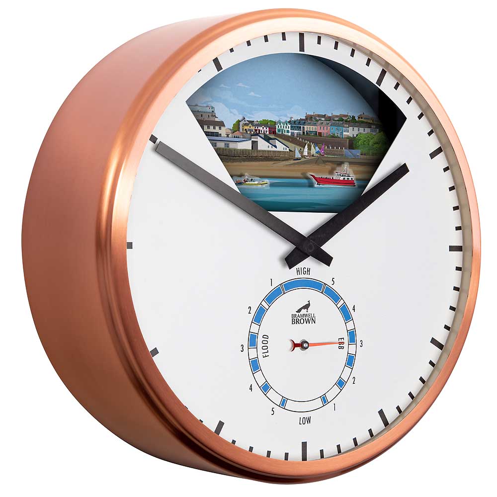 Baltimore, West Cork - Limited Edition Tide Clock - Bramwell Brown Art Clocks