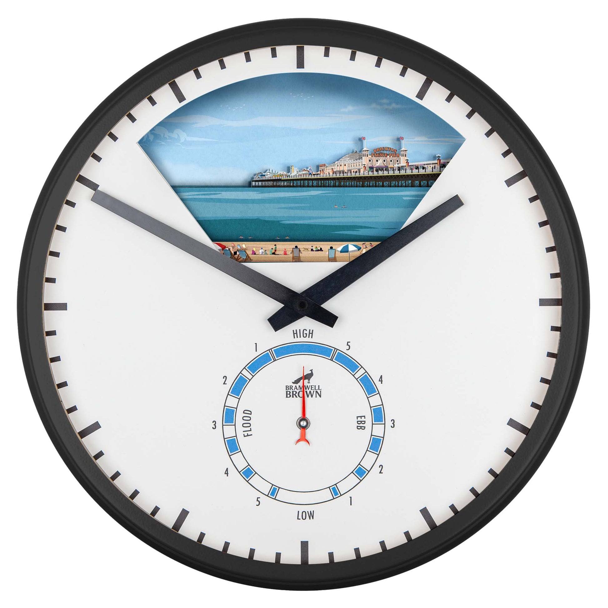 Brighton Tide Art Clock Design - Pre-order (NOW CLOSED) - Bramwell Brown Art Clocks