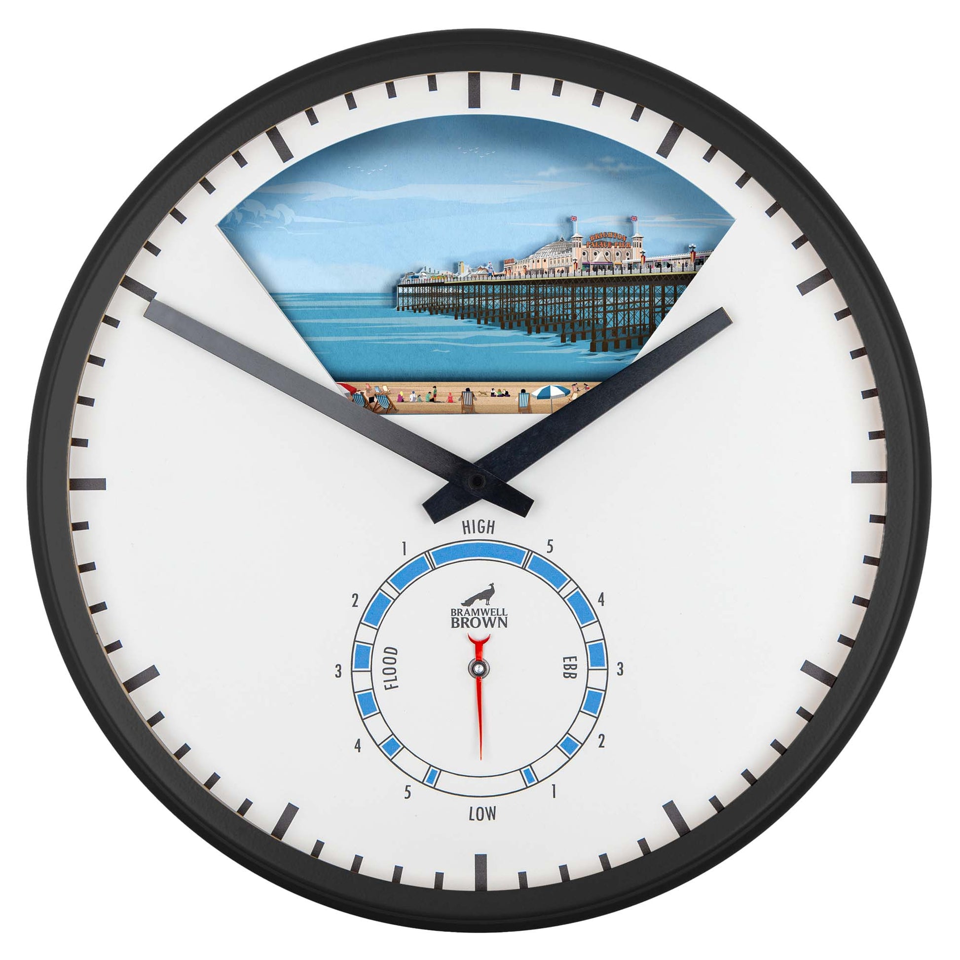 Brighton Tide Art Clock Design - Pre-order (NOW CLOSED) - Bramwell Brown Art Clocks