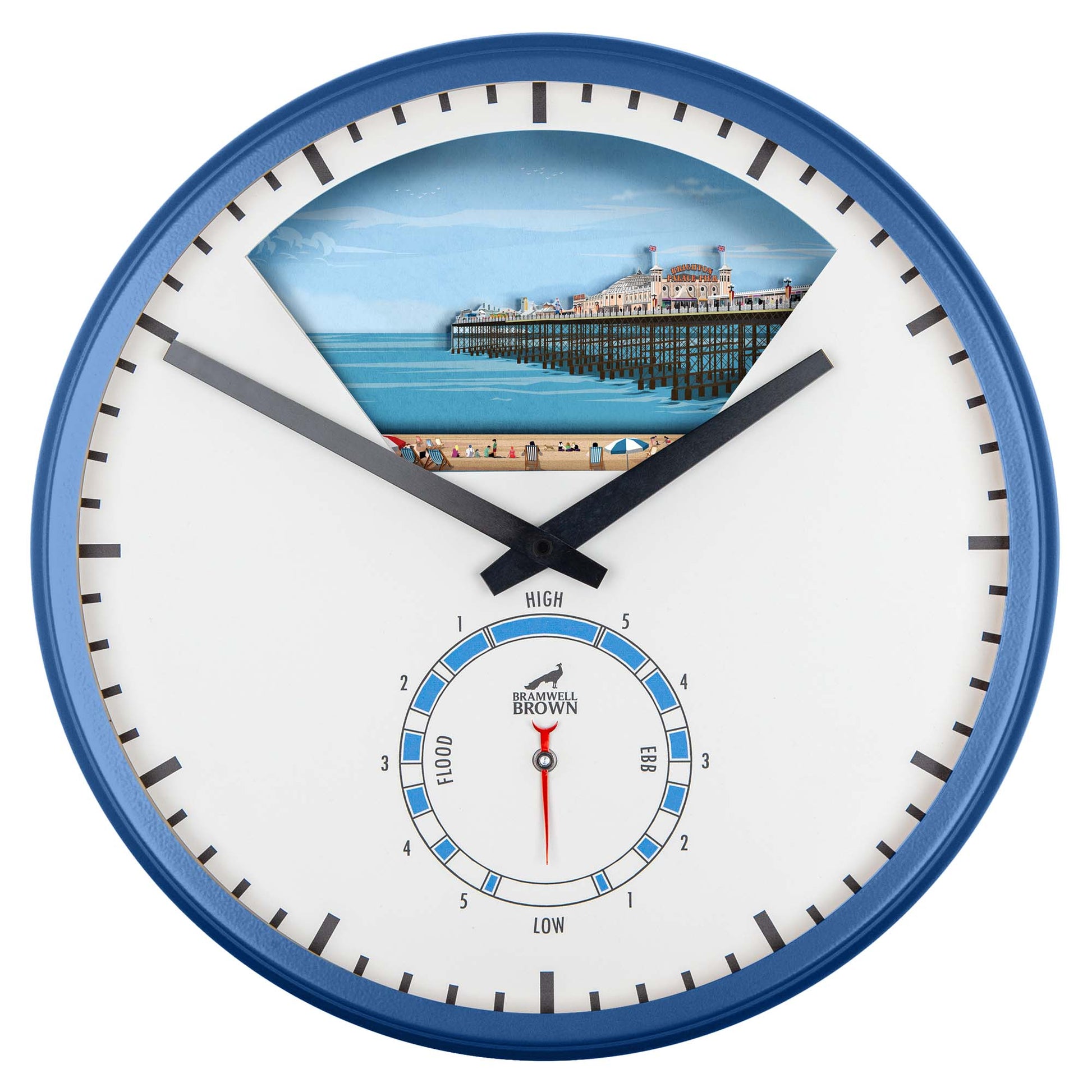Brighton Tide Art Clock Design - Pre-order (NOW CLOSED) - Bramwell Brown Art Clocks