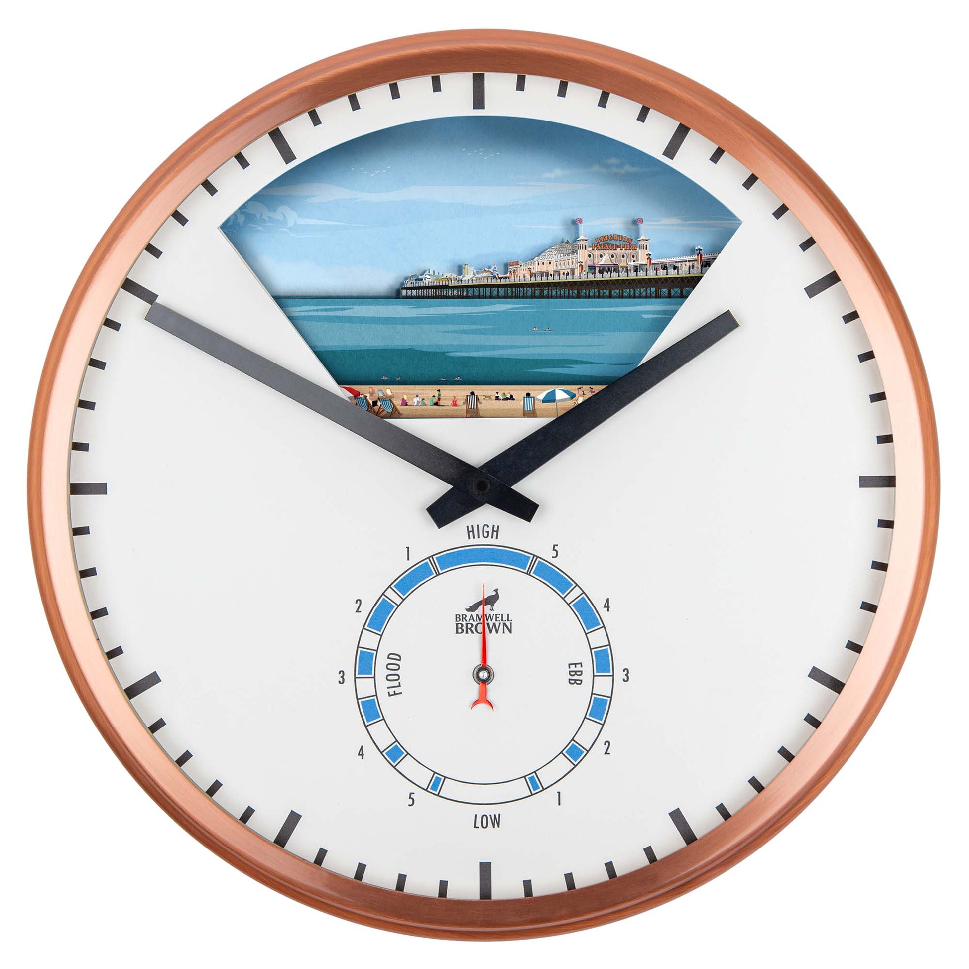 Brighton Tide Art Clock Design - Pre-order (NOW CLOSED) - Bramwell Brown Art Clocks