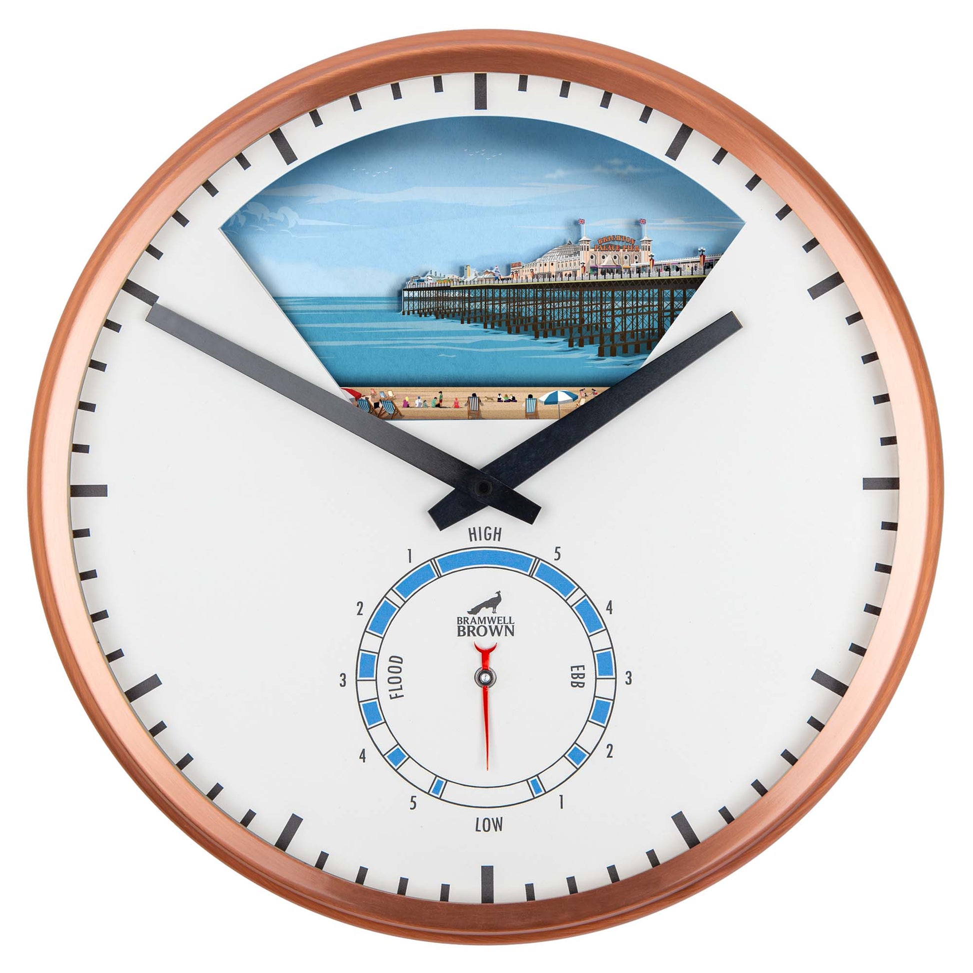 Brighton Tide Art Clock Design - Pre-order (NOW CLOSED) - Bramwell Brown Art Clocks