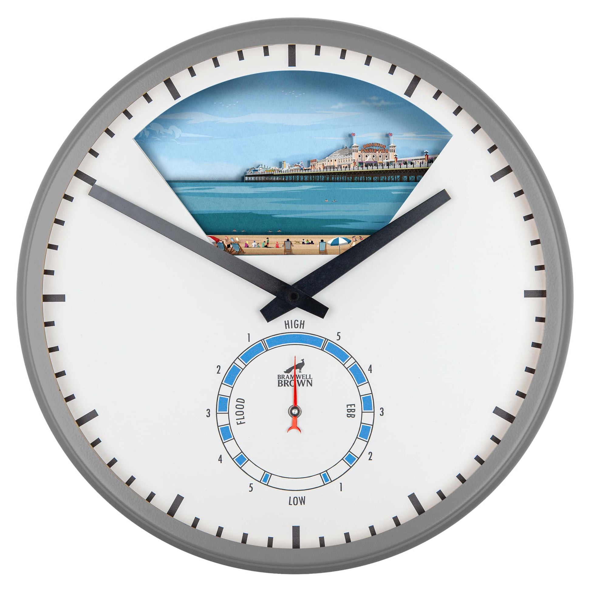Brighton Tide Art Clock Design - Pre-order (NOW CLOSED) - Bramwell Brown Art Clocks