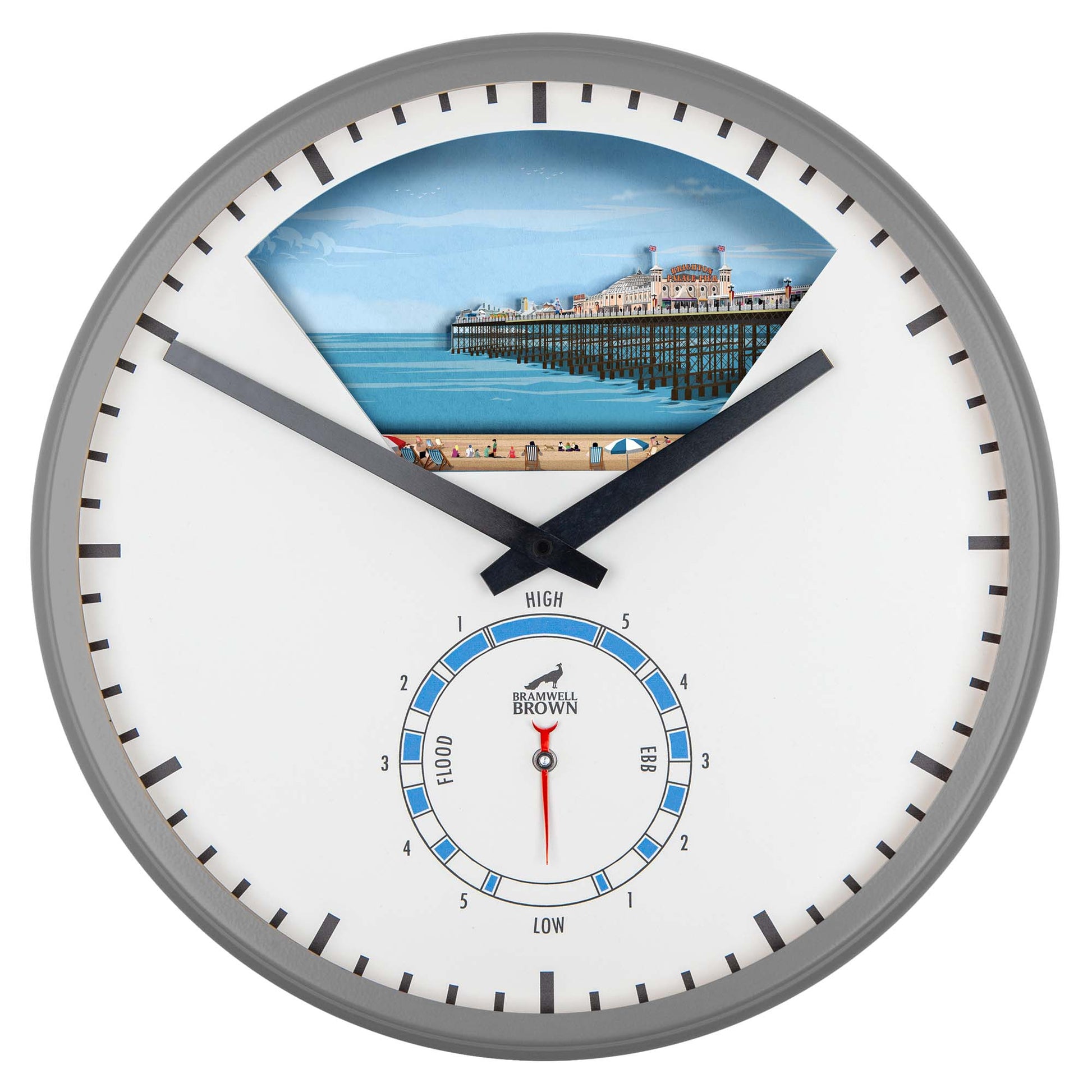 Brighton Tide Art Clock Design - Pre-order (NOW CLOSED) - Bramwell Brown Art Clocks
