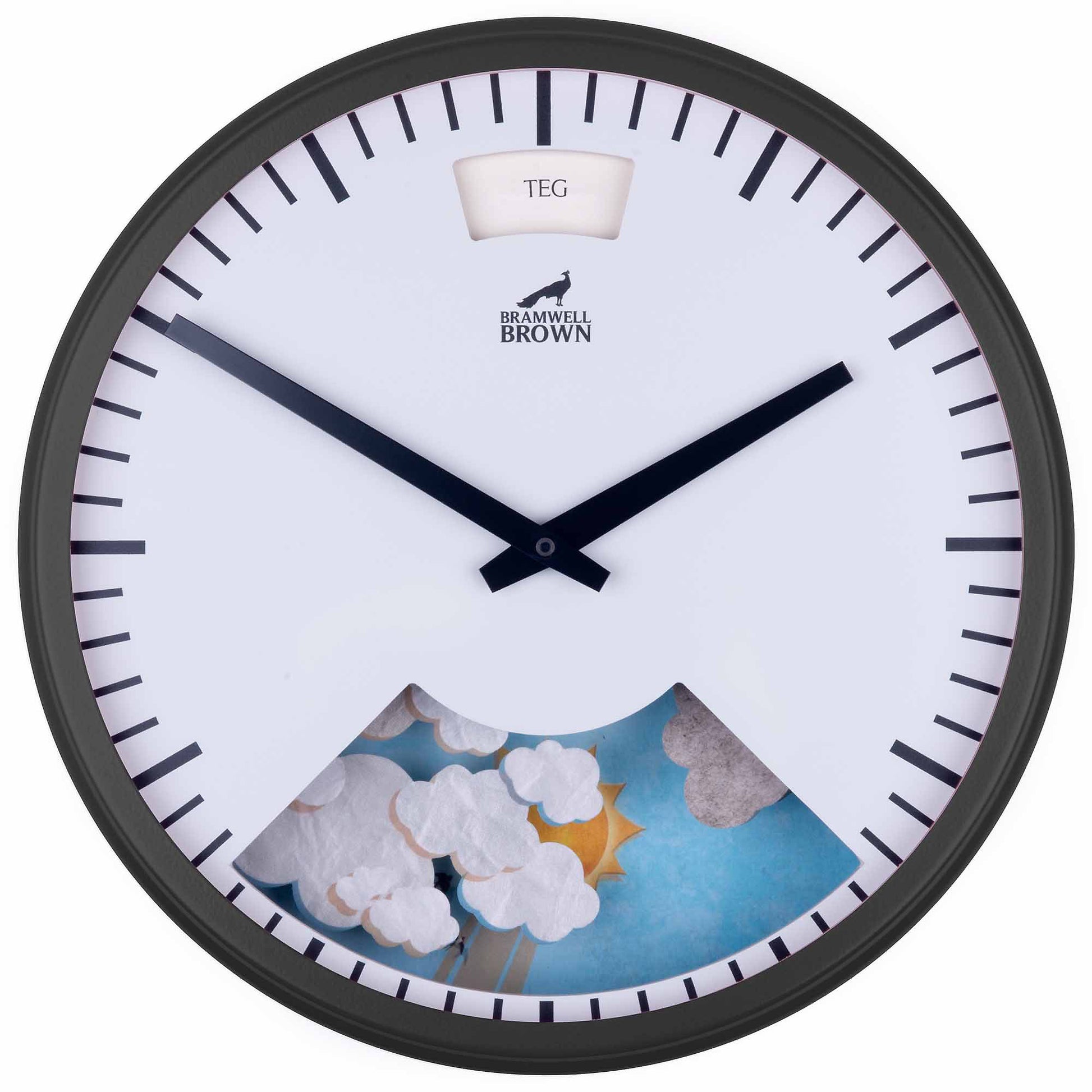 Welsh-language Weather Clock - Bramwell Brown Art Clocks