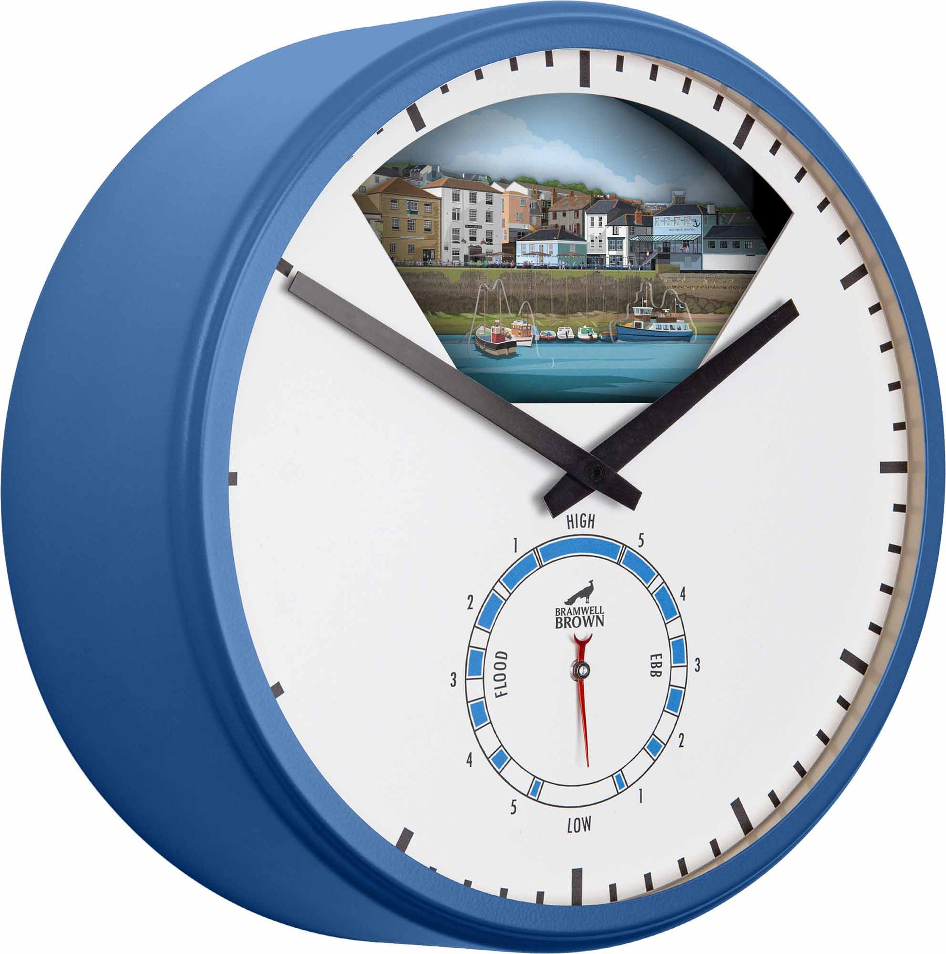 Falmouth, Cornwall - Limited Edition Tide Clock - Bramwell Brown Art Clocks