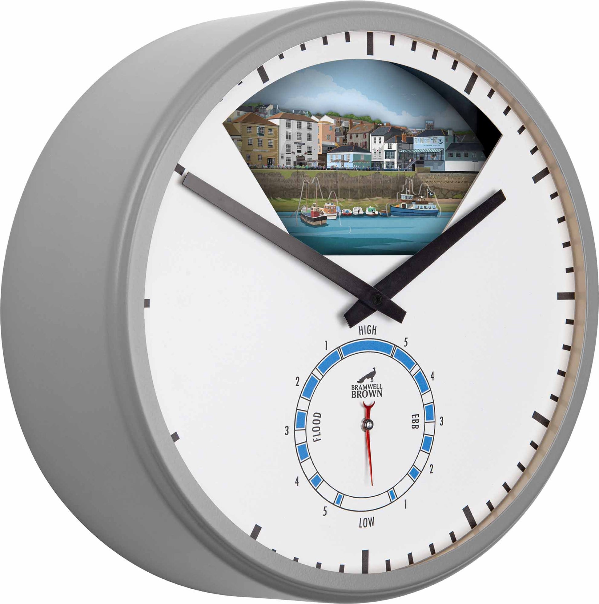 Falmouth, Cornwall - Limited Edition Tide Clock - Bramwell Brown Art Clocks