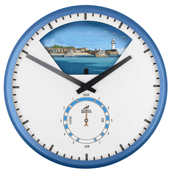 St Ives, Cornwall - Limited Edition Tide Clock - Bramwell Brown Art Clocks