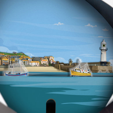 St Ives, Cornwall - Limited Edition Tide Clock - Bramwell Brown Art Clocks