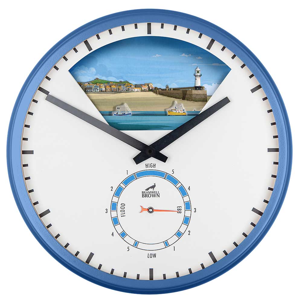 St Ives, Cornwall - Limited Edition Tide Clock - Bramwell Brown Art Clocks