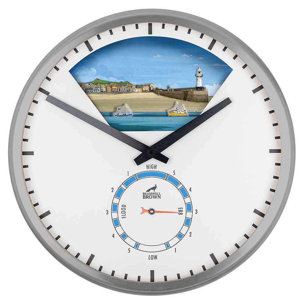 St Ives, Cornwall - Limited Edition Tide Clock - Bramwell Brown Art Clocks