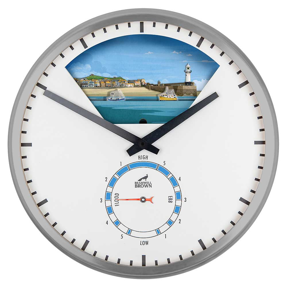 St Ives, Cornwall - Limited Edition Tide Clock - Bramwell Brown Art Clocks