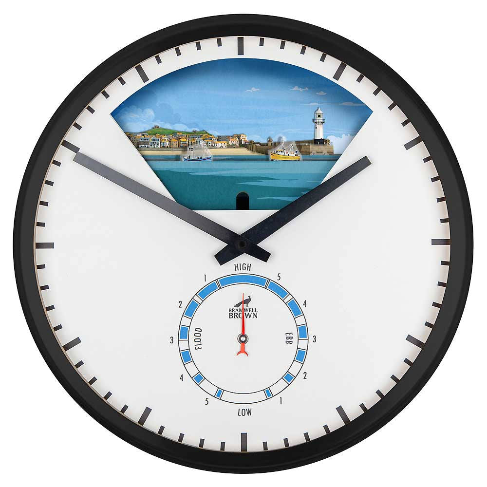 St Ives, Cornwall - Limited Edition Tide Clock - Bramwell Brown Art Clocks