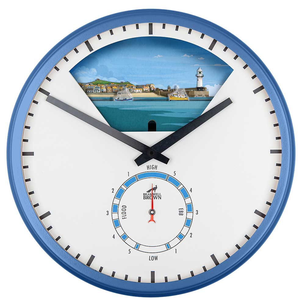 St Ives, Cornwall - Limited Edition Tide Clock - Bramwell Brown Art Clocks
