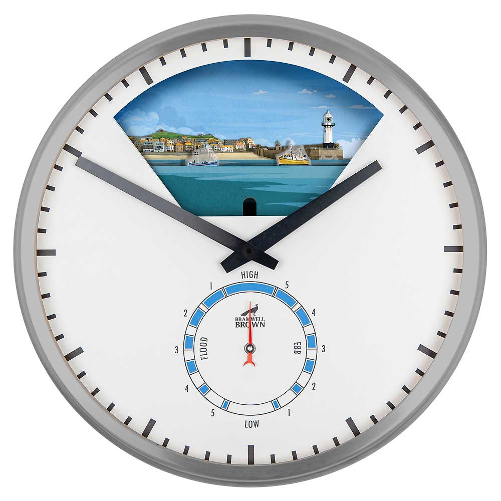 St Ives, Cornwall - Limited Edition Tide Clock - Bramwell Brown Art Clocks