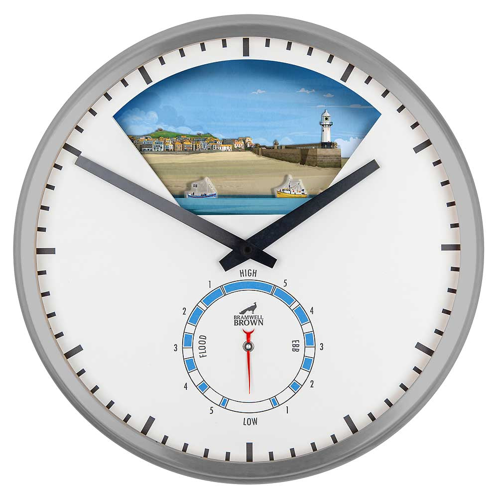 St Ives, Cornwall - Limited Edition Tide Clock - Bramwell Brown Art Clocks