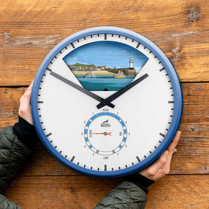 St Ives, Cornwall - Limited Edition Tide Clock - Bramwell Brown Art Clocks