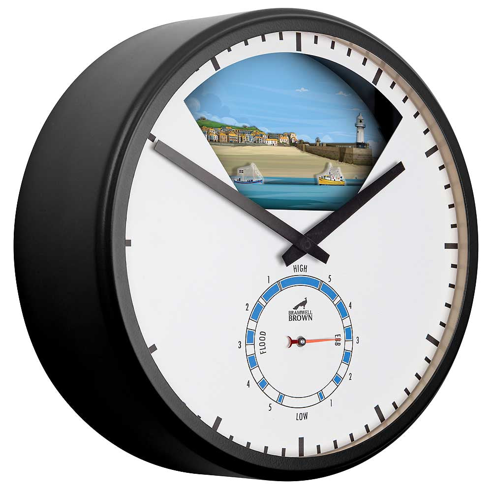 St Ives, Cornwall - Limited Edition Tide Clock - Bramwell Brown Art Clocks