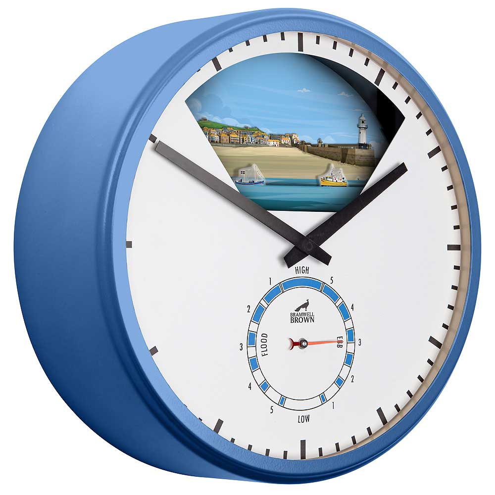 St Ives, Cornwall - Limited Edition Tide Clock - Bramwell Brown Art Clocks
