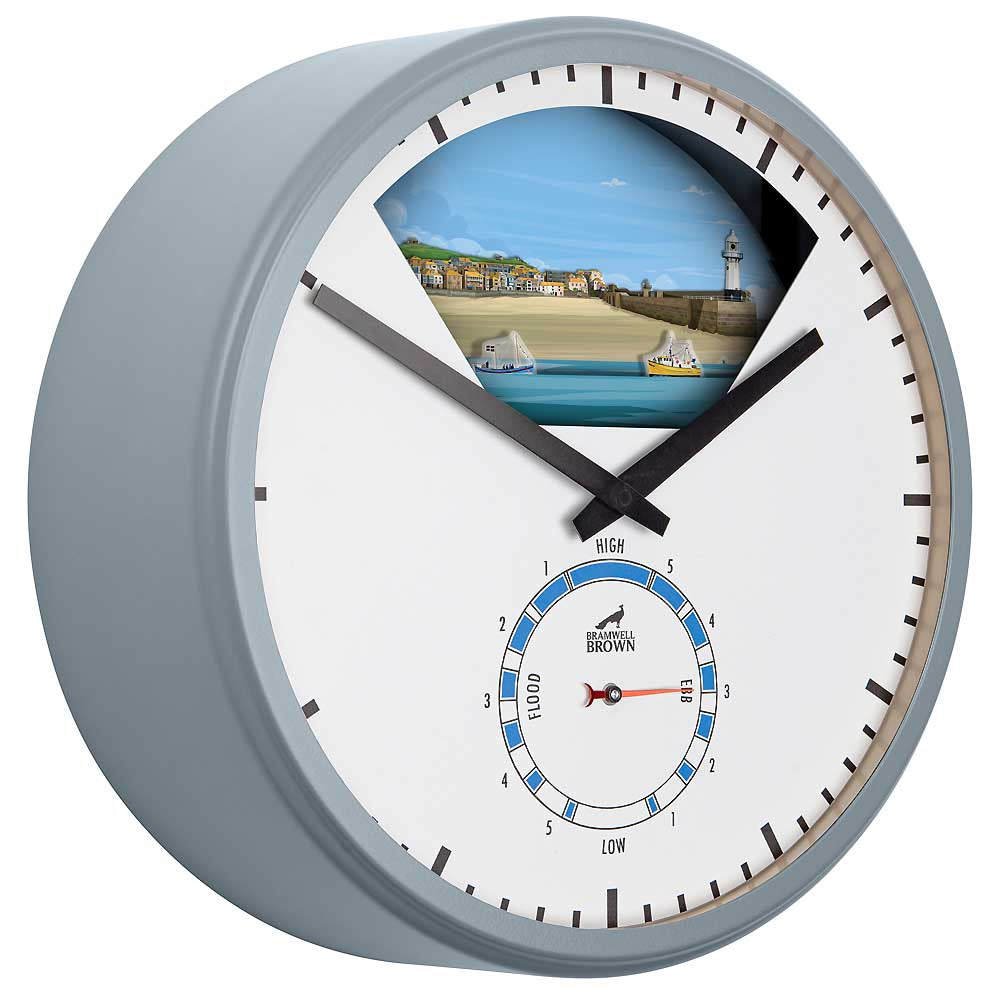 St Ives, Cornwall - Limited Edition Tide Clock - Bramwell Brown Art Clocks