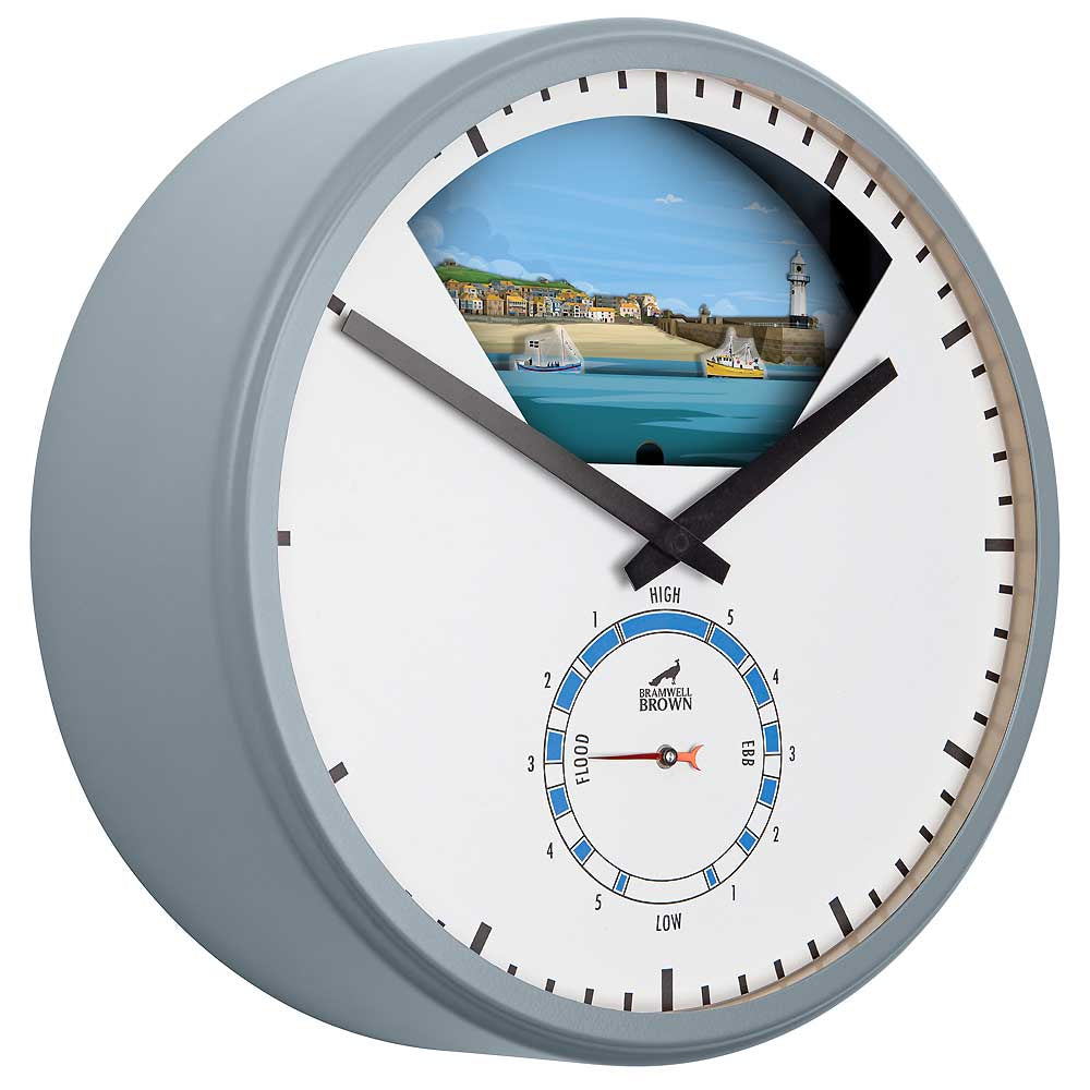 St Ives, Cornwall - Limited Edition Tide Clock - Bramwell Brown Art Clocks
