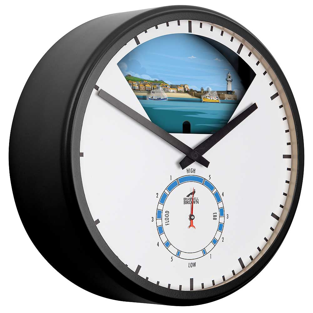 St Ives, Cornwall - Limited Edition Tide Clock - Bramwell Brown Art Clocks