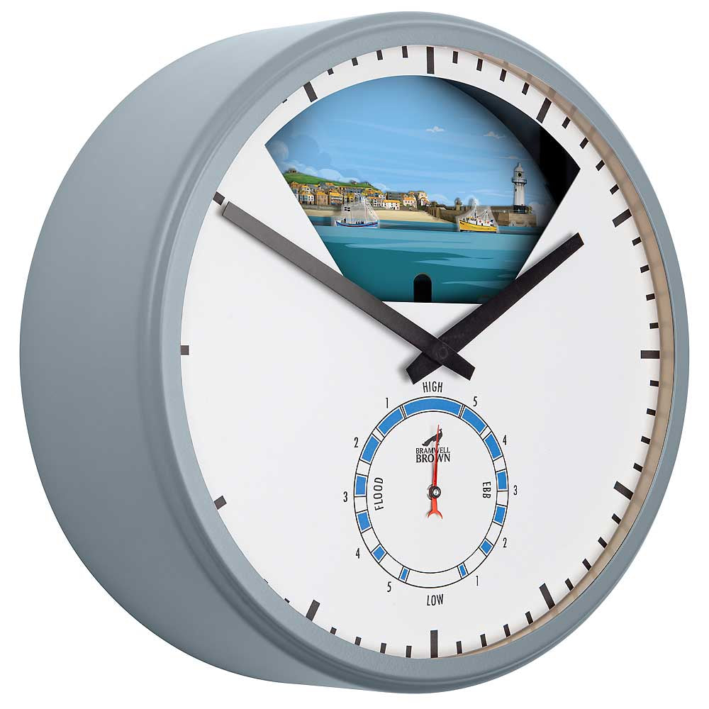 St Ives, Cornwall - Limited Edition Tide Clock - Bramwell Brown Art Clocks