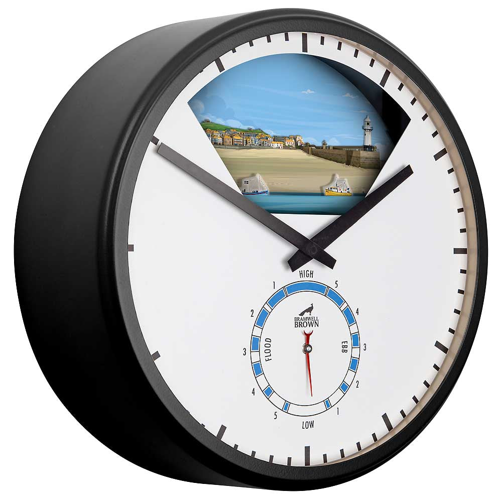 St Ives, Cornwall - Limited Edition Tide Clock - Bramwell Brown Art Clocks