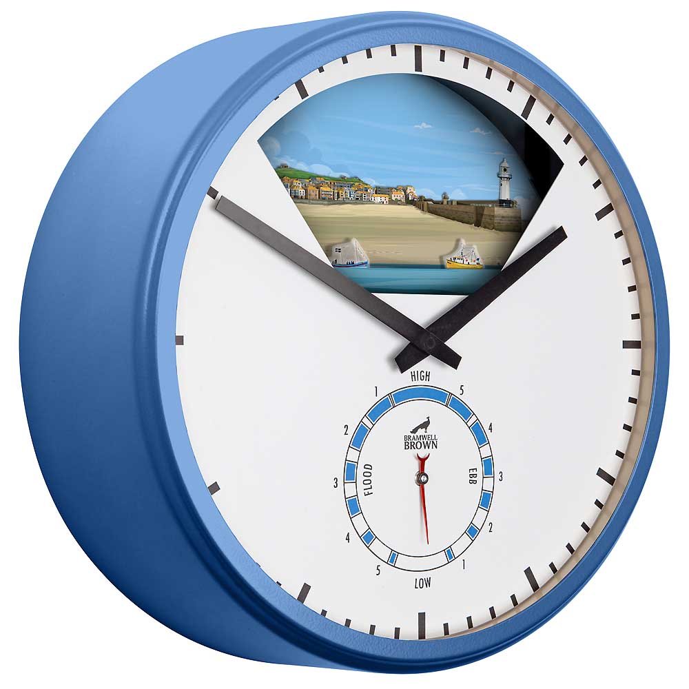 St Ives, Cornwall - Limited Edition Tide Clock - Bramwell Brown Art Clocks