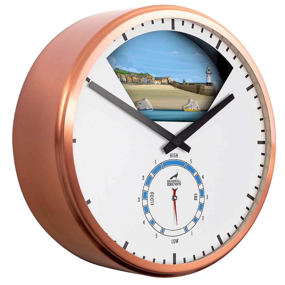 St Ives, Cornwall - Limited Edition Tide Clock - Bramwell Brown Art Clocks
