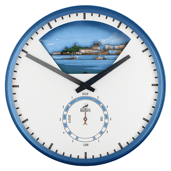Tenby, Wales - Limited Edition Tide Clock - Bramwell Brown Art Clocks