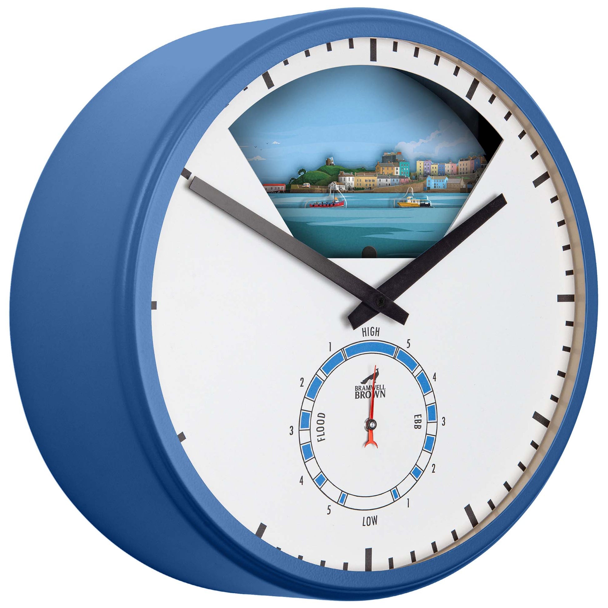 Tenby, Wales - Limited Edition Tide Clock - Bramwell Brown Art Clocks